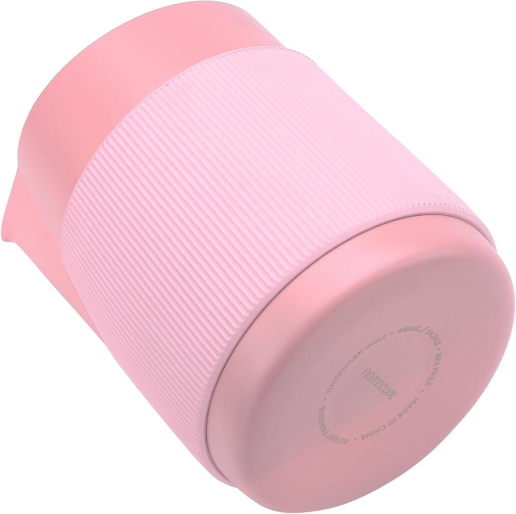 Normcore Handleless Milk Frothing Jug, Milk Pitcher 20.3 oz, Milk Frother Steamer Cup Stainless Steel Espresso Cup, Sharp Spout, Pink, 600 ml