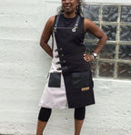 Apron for Women and Men Waterproof Canvas Extra Pocket for Chef Barista Gardening BBQ Grilling Crossback Unisex