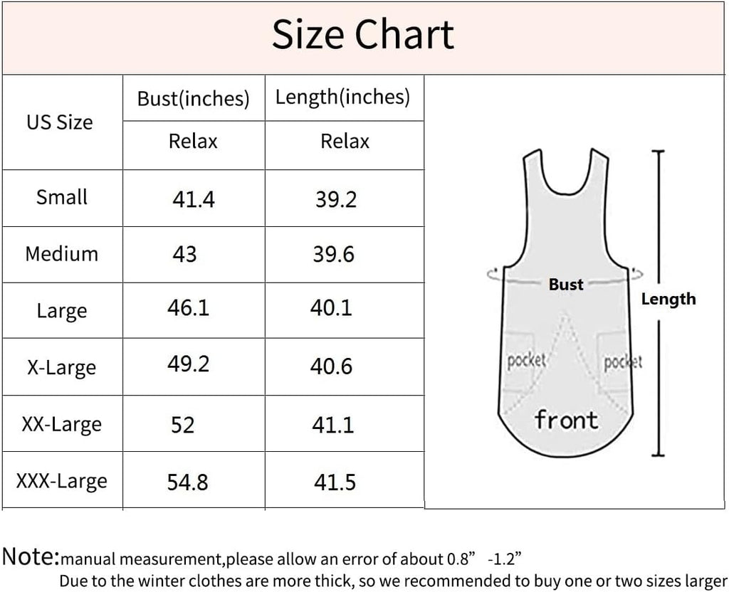 Women's Pinafore Square Apron Baking Cooking Gardening Works Cross Back Cotton/Linen Blend Dress with 2 Pockets