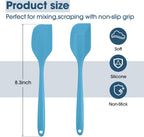 Irenare 84 Pcs Mini Silicone Spatulas Bulk 8.3 Inch Heat Resistant Scrapers Rubber Spatulas Seamless Design Non Stick Flexible for Kitchen Use Cooking Baking Mixing