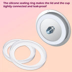 Reusable K Cups for K-eurig，Silicone Gaskets for Stainless Steel KCup Lid, Gasket Ring Replacement Silicone Seals (8 Pack)