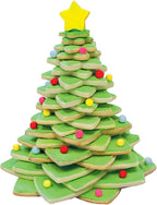 R&M International Star Tree Cookie Cutters to Make 3D Tree, 10-Piece Plastic Set