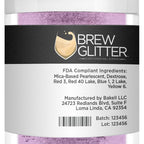 Light Purple BREW GLITTER Edible Glitter For Drinks, Cocktails, Beer, Garnish Glitter & Beverages | KOSHER & HALAL Certified | 100% Edible & Food Grade | Vegan, Gluten, Nut Free (25g, Light Purple)
