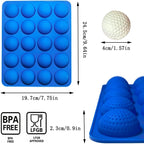 Silicone Golf Ball Cake Pop Mold - 40-Cavity Golf Ball Chocolate Molds for Cake Decorations, Hot Chocolate Bomb, Jelly, Pudding, Gelatin Molds