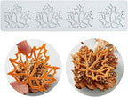 TUKE Hollow Out Maple Leaves Lace Silicone Impressing Mold Mat Fondant Cake Sugar Mould Cooking Tools Decorating Tools Diy Moulds (H_ Maple Leaves)