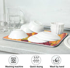 Colorful Autumn Maple Leaves Dish Drying Mat for Kitchen Counter Fall Drying Mat 18 x 24 Inch with Absorbent Reversible Microfiber Dish Drying Pad Dish Rack Drainer Mats for Coffee Bar