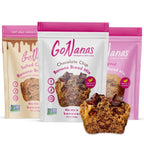 GoNanas Banana Bread Mix Variety Pack. Vegan, Gluten Free Healthy Snacks. Oat Flour Banana Bread or Banana Muffin Mix. Women Owned, US Ingredients, Dairy Free, Nut Free, Delicious Snacks (3 Pack)