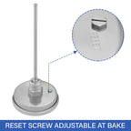 MEASUREMAN Homebrew Bi-Metal Thermometer, 3" Dial, 6" Lead-Free Brass Stem, Range 32-140 deg F/0-60 deg C, 2% Accuracy, Adjustable, 1/2" NPT Back Mount