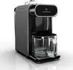 ChefWave Milkmade Non-Dairy Milk Maker (Black/Silver) with Handheld Milk Frother (2 Items)