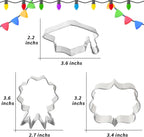 Graduation Cookie Cutters 6Pcs, Cap Gown Diploma Frame Medallion Shapes Cookie Cutter Mold, 304 Stainless Steel Biscuit Dough Fondant Cutters for Celebration Kitchen Baking