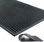 Large Size Thicker Bar Mat for Countertop,Dish Drying Mat, Coffee Bars, Tea Bar,Under Sink Storage Mat 16X28''( Black)