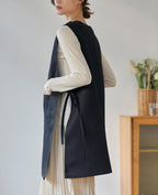 Women Cobbler Apron Japanese Style Aprons with 3 Pockets for Work Chef Kitchen