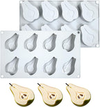 mostsom Pear Shape Silicone Mold 3D Cake Moulds Mousse For Ice Creams Chocolate Pastry Bakeware Dessert Art Pan Cake Mold (H_ Pear)