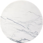 Koville White Marble Cutting Board Cheese Boards for Kitchen Countertop, Large Round Marble Charcuterie Board Pastry Boards for Kitchen Decor, Stone Tray Stone Slab for Home Decor