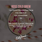 DaVinci Gourmet Rose Syrup, 25.4 Fluid Ounces (Pack of 1)