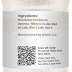 BAKELL Ivory Edible Glitter, 45 Grams | TINKER DUST Edible Glitter | KOSHER Certified | 100% Edible Glitter | Cakes, Cupcakes, Cake Pops, Drinks, Dessert Vegan Glitter & Dusts (45g Shaker, Ivory)
