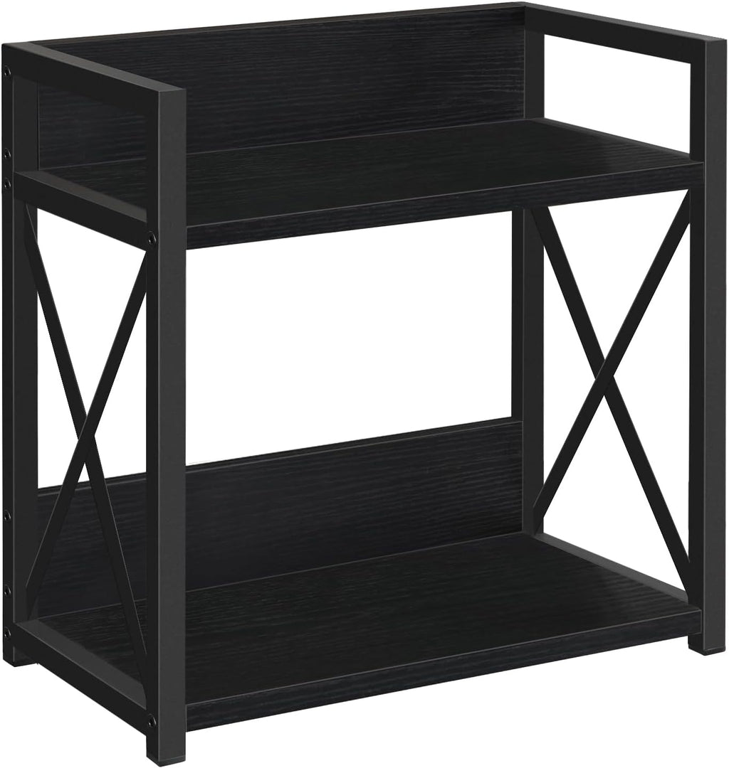 YINMIT Countertop Shelf Organizer,Coffee Bar Accessories,Spice Rack,Coffee Counter Shelf,2 Tier Coffee Organizer Station for Mugs,Cups,Cream,Syrup(Black, Large)