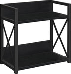 YINMIT Countertop Shelf Organizer,Coffee Bar Accessories,Spice Rack,Coffee Counter Shelf,2 Tier Coffee Organizer Station for Mugs,Cups,Cream,Syrup(Black, Large)