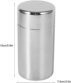 Tea Canister, Double Seal Stainless Steel Tea Tin Canister with Airtight Double Lids for Loose Tea Coffee Candy Herbs and Spices Storage(l)