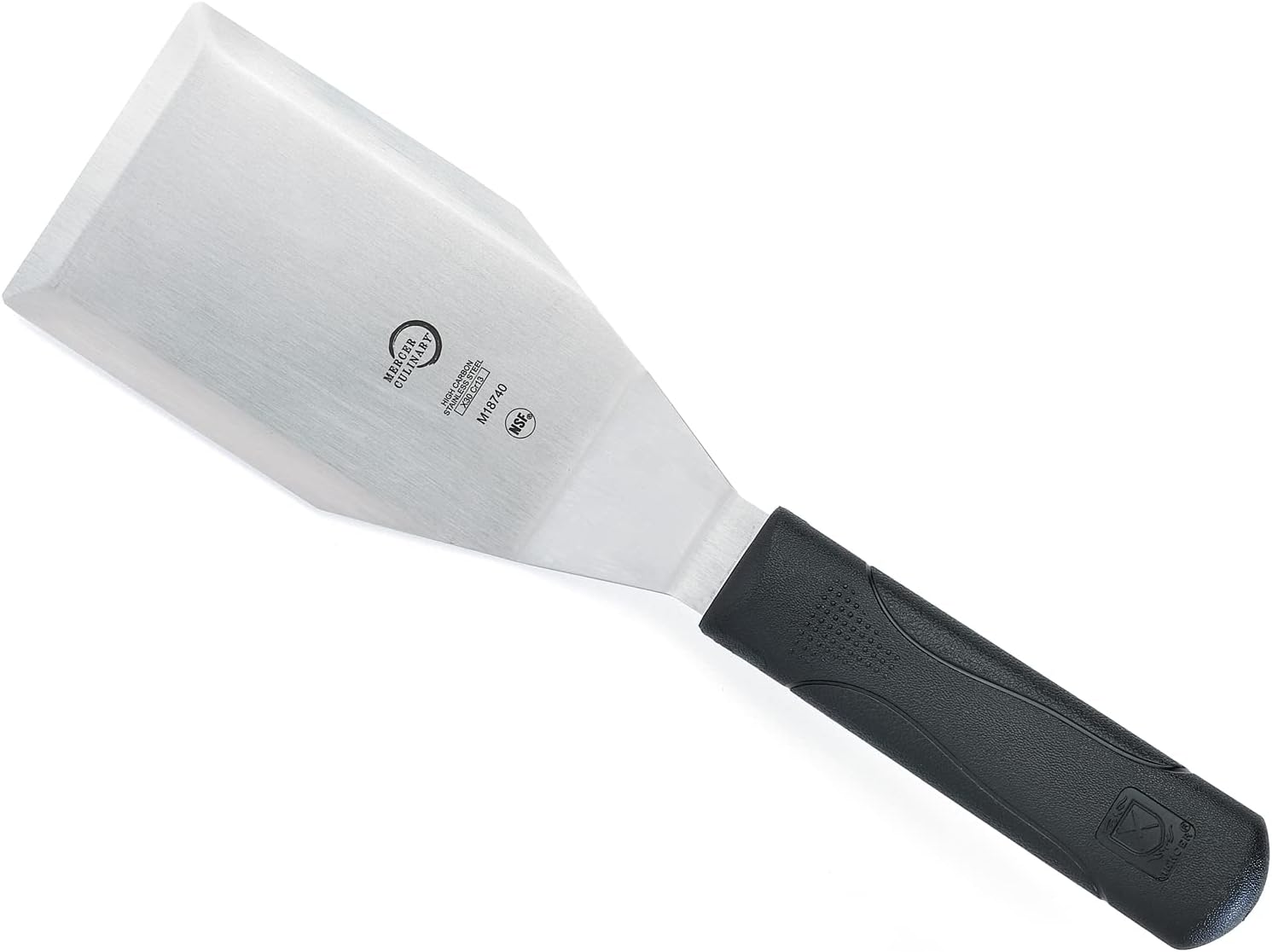 Mercer Culinary Millennia Heavy Duty Turner /Spatula, 5 Inch x 3 Inch Blade, Black Handle