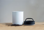 AirScape Planetary Design Kilo Coffee Storage Canister - US Patented Inner Plunger Lid Removes Excess Oxygen - DON'T buy airtight, BUY AIR-LESS - Holds 2.2 lbs Coffee Beans - (Matte White)