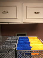 Plush Edgeless Microfiber Towel for Car, Soft Drying Wash Detailing Buffing Polishing Towel, 500 GSM 6PACK 16 x 16inches (Black, 6Pack)