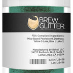 Dark Green BREW GLITTER Edible Glitter For Drinks, Cocktails, Beer, Garnish Glitter & Beverages | KOSHER & HALAL Certified | 100% Edible & Food Grade | Vegan, Gluten, Nut Free (25g, Dark Green)