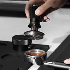 IKAPE 51MM Semi-Transparent Espresso Coffee Tamper, Spring-loaded Calibrated Tamper with Premium Flat Stainless Steel Base, Compatible with All 51mm Bottomless Portafilters(New Upgrade)