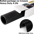 Silicone Mat Heat Resistant Mats for Countertop, Multipurpose Large Silicone Mats for Crafts Kitchen Workbench Size 48x24 inches Thick 2mm,Rolled Package,Black