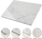Marble Pastry and Cutting Board 12x16 Inch, Marble Slab With Non-Slip Feet For Baking, Cheese, Charcuterie, Chocolate, Pack of 1 Piece, Carrara White