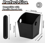 Coffee Knock Box Compatible with Breville, Espresso Puck Knock Box with Large Capacity, Durable Shock-Absorbent Espresso Puck Bin, Removable Bar and Non-Slip Base, Easy to Clean, for Home and Office