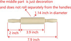 14 Pack Wood Small Rolling Pin for Kids, 7.9 Inch Kids Rolling Pin for Home Kitchen (14)