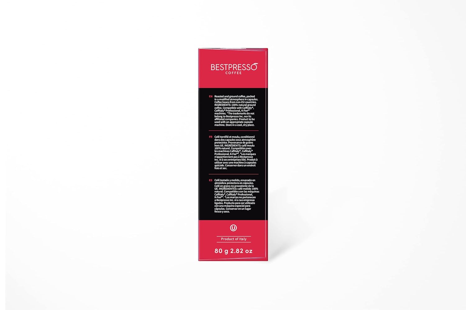 Bestpresso Coffee capsules compatible with Starbucks Verismo, Caffitaly, CBTL, K-fee systems 80 Pods (Verona)