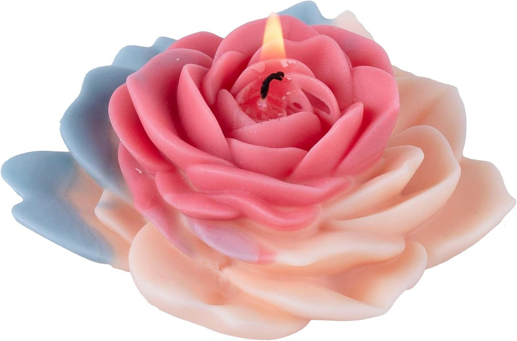 Flower Succulent Rose Peony Molds Silicone Wave Spiral Candle Mold - Silicone Resin Casting Molds for Candle & Resin & Soap Craft Supplies