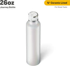 RTIC 26oz Journey Bottle Metal Stainless Steel Vacuum Insulated, BPA Free, Reusable, for Water, Hot and Cold Drinks, Travel, Sports, Camping, White Glitter