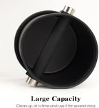 Coffee Tapping Box, Stainless Steel Espresso Floor Container, Waste Coffee Bucket, Barista, And Anti Slip Base Coffee Tools (Black)