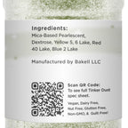 Tinker Dust - Soft Olive Green (45g 1x Shaker Jar) | Edible Glitter for Cakes, Cupcakes, Cake Pops, Drinks, Desserts by Bakell