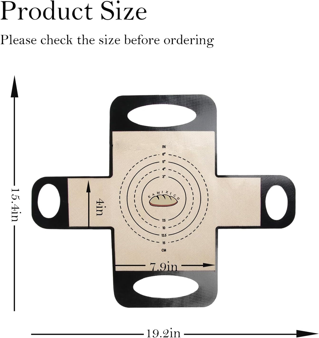 2Pcs Reusable Silicone Bread Loaf Pan Liner Food-Grade Silicone Bread Sling， Loaf Pan Lifters，Bread Mat-Non-stick Mat Easy Clean Sourdough Transfer Tool with 4 Handles Fits 9x5 Or 1.5lb Loaf Pans