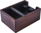 Wooden Espresso Knockout Box, 58mm Espresso Storage Box, Suitable For Storing 58mm Espresso Mashers, Dispensers, Natural Walnut Wood Masher Base (coffee)