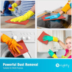 Orighty Cleaning Cloths, Shop Towels 100 Pack, Shop Rags Reusable, Microfiber Cleaning Rags Bulk for Cars, Multi-Purpose Lint Free Towels for Automotive, Mechanic, Kitchen, 11.5’’ x 11.5’’, Red