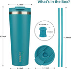 BJPKPK 26oz Tumbler With lid And Straw Stainless Steel Travel Coffee Mug Insulated Tumblers Cups,Laguna