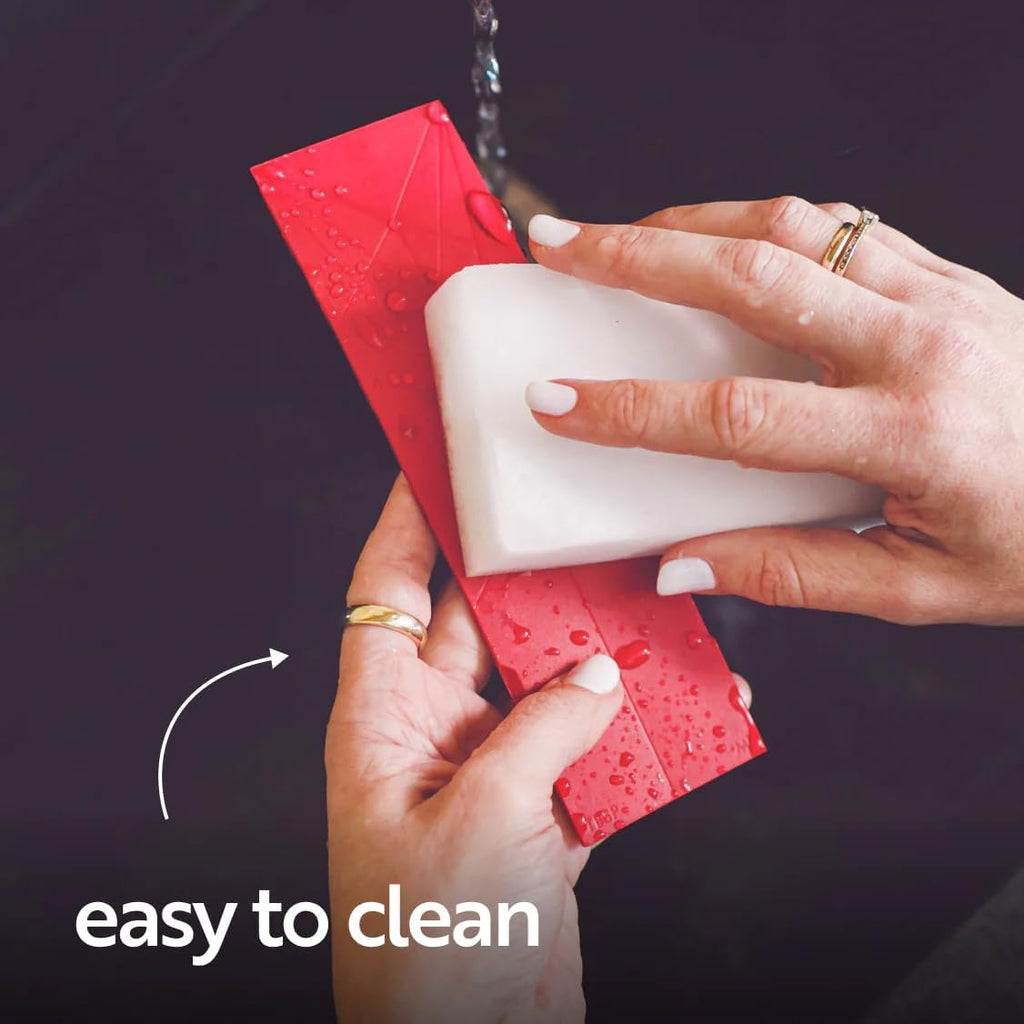 POLYGONS FLAT 3-IN-1 FOLDING MEASURING SPOONS | 2 Spoons with 6 Different Sizes (White)