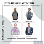 Adult Bib Scarf - Dignified Alternative to Bibs | Washable and Reusable Clothing Protectors for Eating