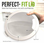 Zulay Kitchen 12 Piece Plastic Mixing Bowls with Leak-Proof Lids Set - Microwave and Freezer Safe Kitchen Mixing Bowls for Preparing, Serving and Storing - Large Nesting Bowls (Navy Ombre)