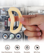 2PCS 54mm Silicone Steam Ring for Breville Espresso Machine 878/870/860/880/810/840/450/500 and Sage 880/878/875/870/810/500, Breville Espresso Machine Accessories Grouphead Gasket Replacement Part