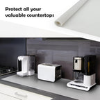 Silicone Mats for Kitchen Counter, 78.7''x 23.6''(200cmx60cm) Largest Heat Resistant Counter Mat Kitchen Island Waterproof Thicken Non-slip Countertop Protector Mat, Light Gray