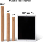 GOBAM Wood Rolling Pin, Extra Large - Dough Roller for Pasta, Cookies, Pie, Pizza, Chapati, Fondant, Rolling Pins for Baking, Bread Making Tools and Supplies - 15.8 x 1.6 Inches