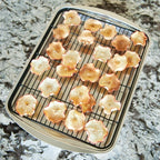 Nordic Ware Oven Crisp Baking Tray 2pc Set Includes Pan and Rack; Natural Aluminum For Air Frying, Crisping, Broiling, Baking