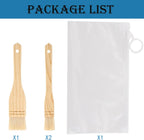 3PCS Pastry Brushes Basting Oil Brush with Goat Bristles and Hardwood Handles BBQ Cooking Baking Brush for Baking, Grilling, Cooking and Spreading Oil, Butter, BBQ Sauce, or Marinade