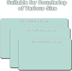 Dish Drying Mat 16" X 24", Super Absorbent & Cuttable Coffee Mats for Countertop, Kitchen Counter Mat Fits Under Coffee Maker or Machine, Hide Stain Drying Pad for Dish Drying Rack, Green